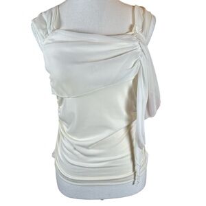 Newport Cream Draped Women's Blouse